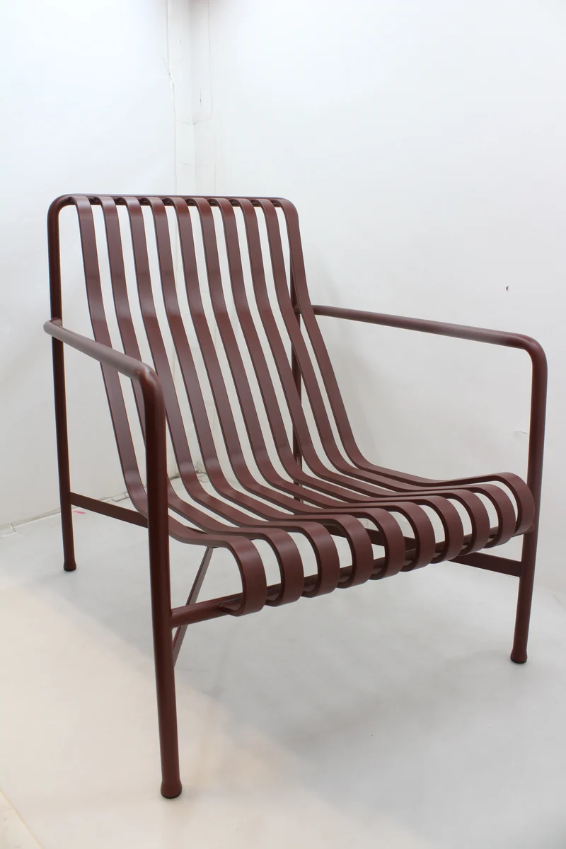 B-Ware HAY Palissade Lounge Stuhl Outdoorstuhl Gartenstuhl Sitz rot SIEHE TEXT/FOTO