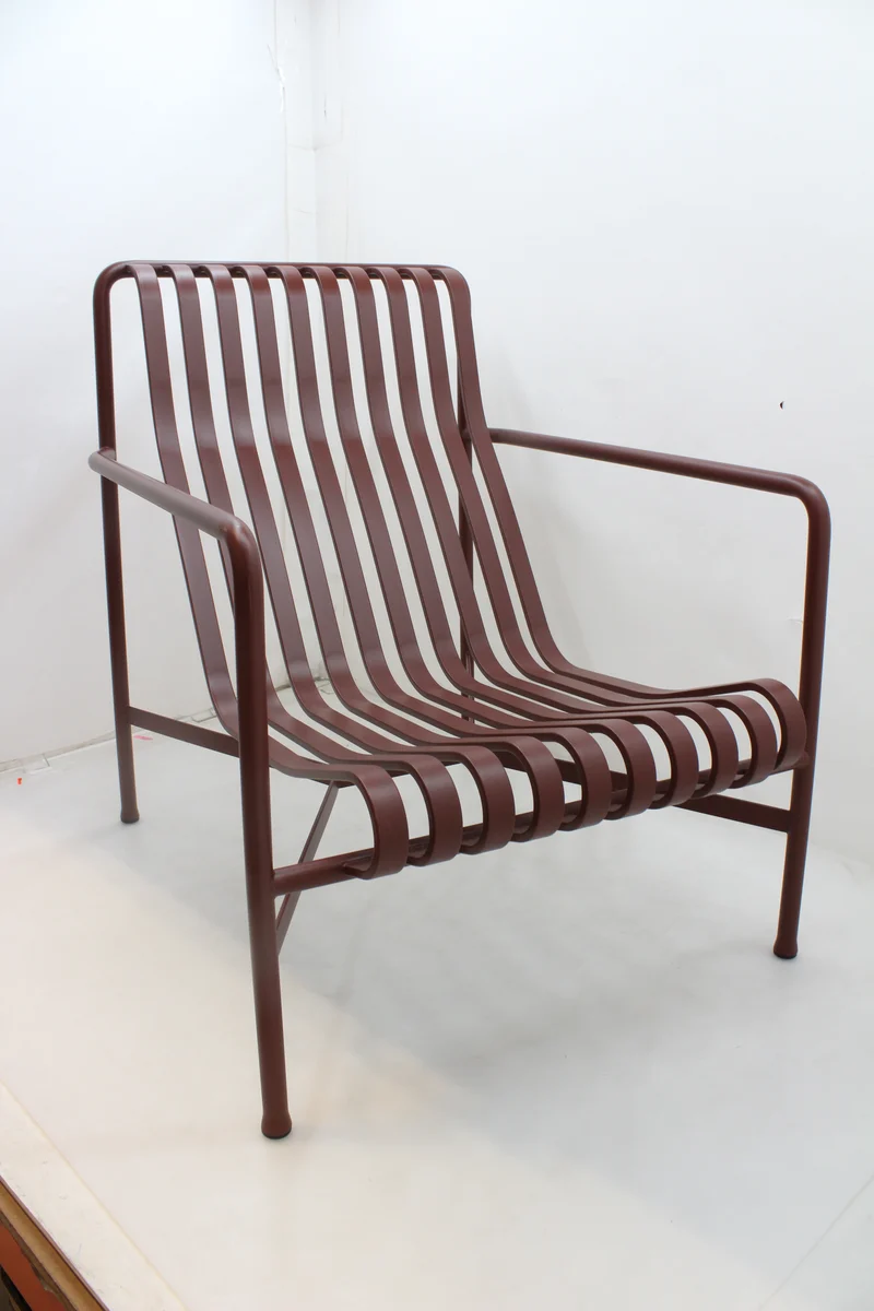 B-Ware HAY Palissade Lounge Stuhl Outdoorstuhl Gartenstuhl Sitz rot SIEHE TEXT/FOTO