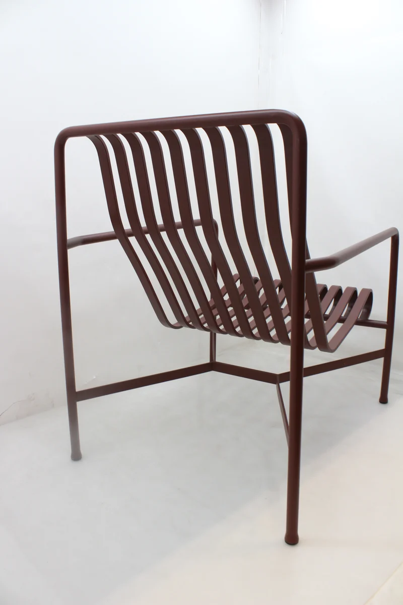 B-Ware HAY Palissade Lounge Stuhl Outdoorstuhl Gartenstuhl Sitz rot SIEHE TEXT/FOTO
