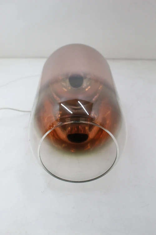 B-Ware Gople Glas-Pendelleuchte Hängeleuchte Deckenlampe Lampe Glas kupfer SIEHE FOTOS