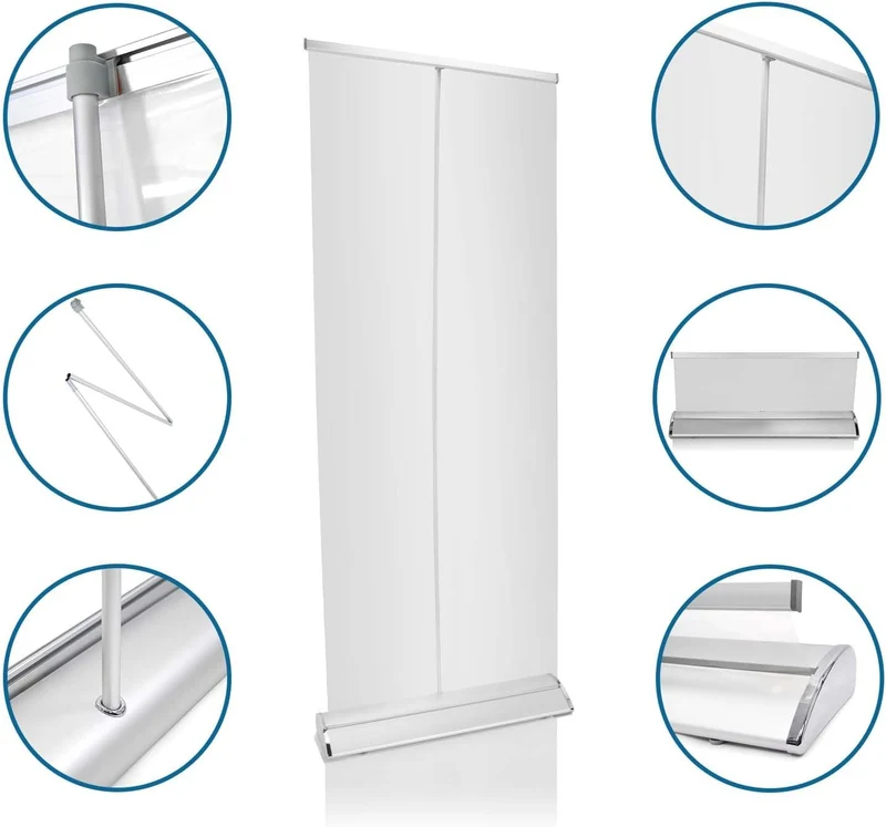 B-Ware hjh OFFICE Hygieneschutz Trennwand CLEANUP STAND 80x200 Spuckschutz190