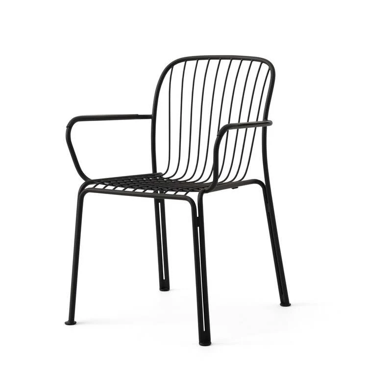 B-Ware &Tradition - Thorvald SC95 Outdoor Armlehnstuhl black Gartenstuhl Balkonstuhl