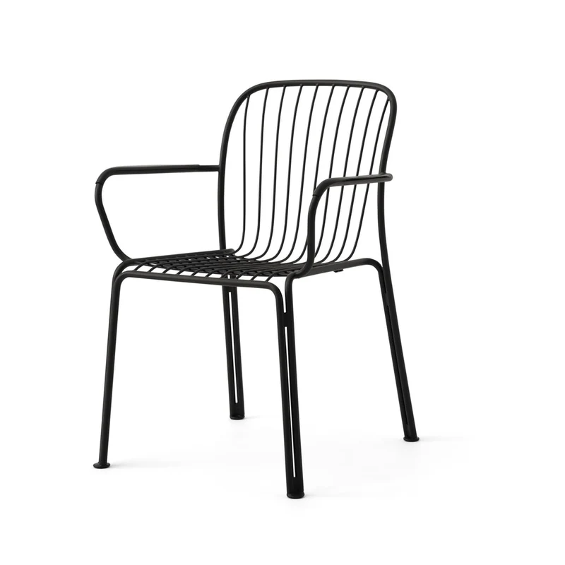 B-Ware &Tradition - Thorvald SC95 Outdoor Armlehnstuhl black Gartenstuhl Balkonstuhl