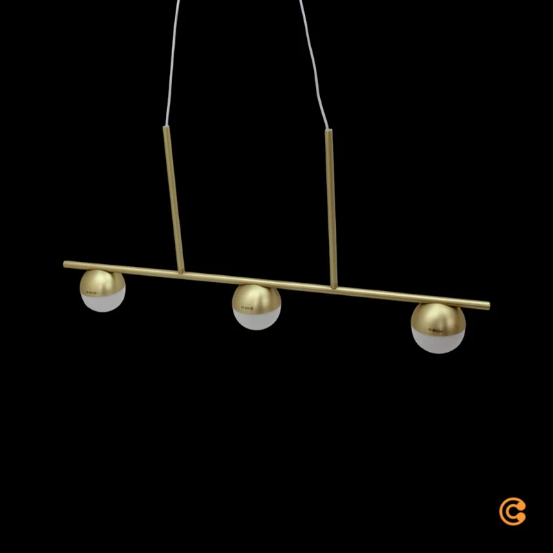 B-Ware Nordlux Pendelleuchte Hängelampe Contina G9 LED Messing Glas matt 3-flammig