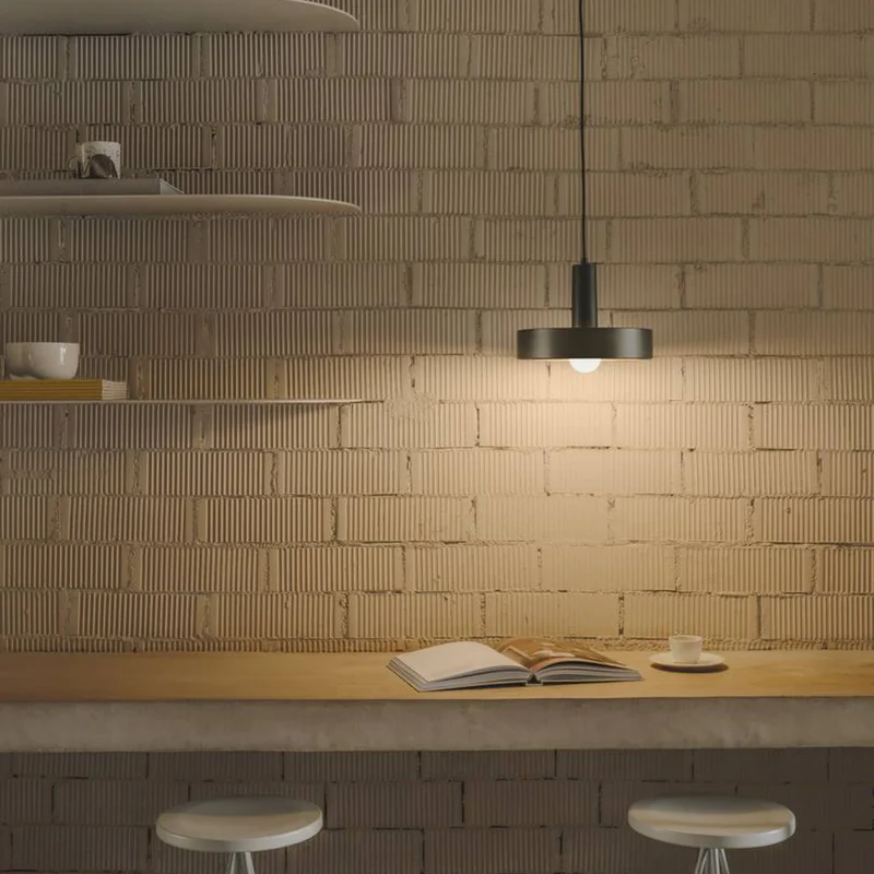 B-Ware LEDS C4 Pendelleuchte Hängelampe Keops 1 braun matt Aluminium Wohnzimmer Ø 28 cm