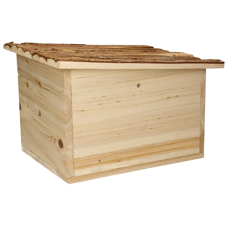 Igelhaus 30x24x21 cm Braun aus Kiefernholz