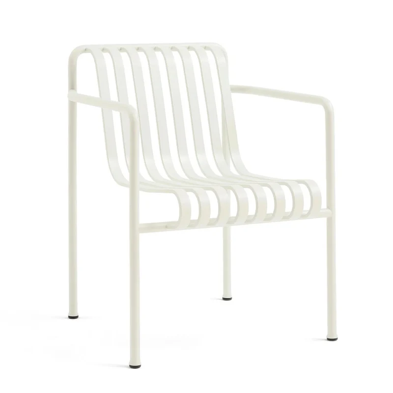 B-Ware HAY Palissade Dining Armchair Stuhl Gartenstuhl Armlehnstuhl Outdoor cremeweiß