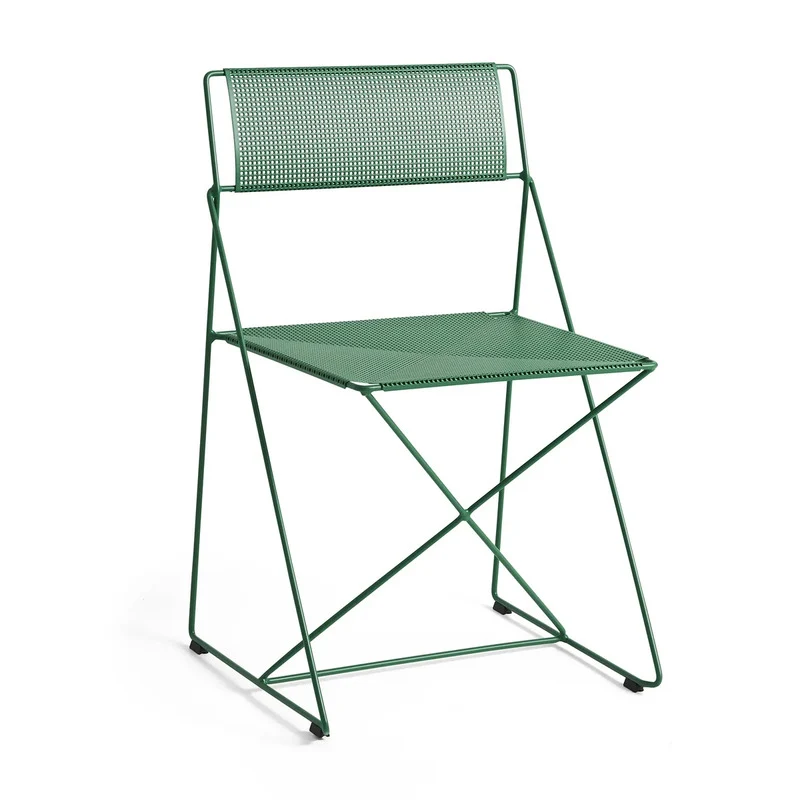 B-Ware HAY X-Line Stuhl Outdoor Gartenstuhl Sitz Metall grün stapelbar SIEHE TEXT/FOTO