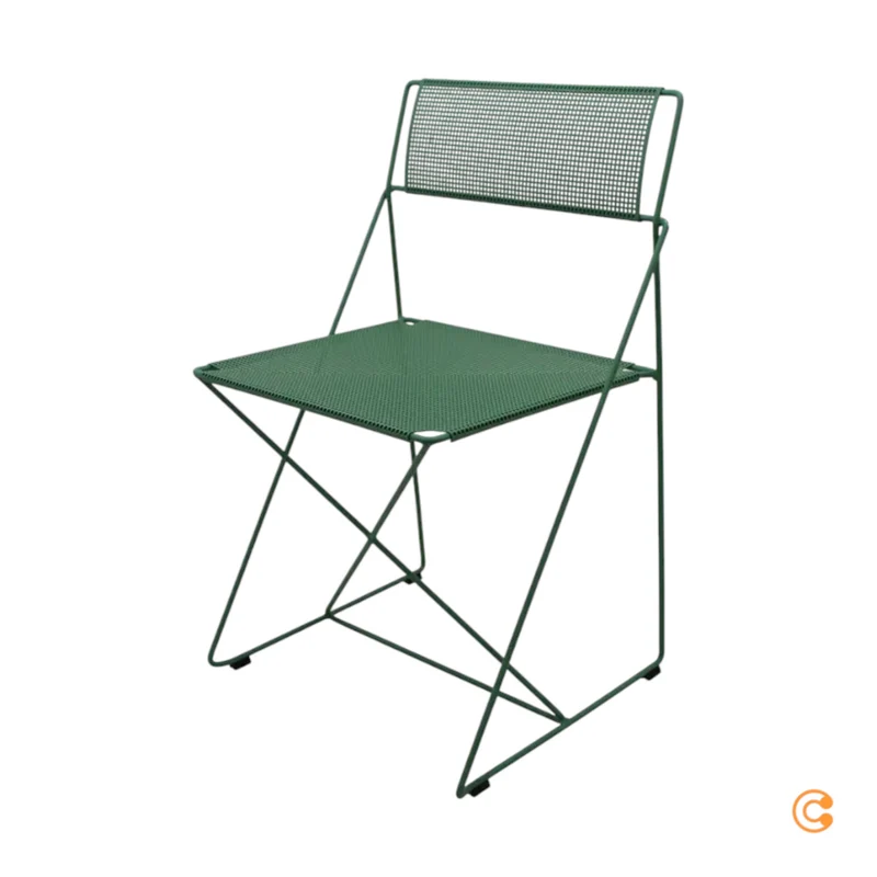 B-Ware HAY X-Line Stuhl Outdoor Gartenstuhl Sitz Metall grün stapelbar SIEHE TEXT/FOTO