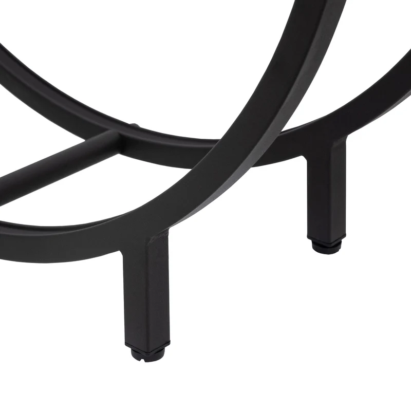 Kaminholzregal 62x60x20 cm Schwarz aus Metall ML-Design