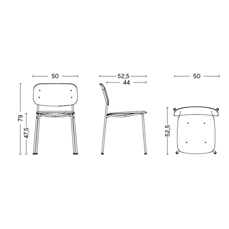 B-Ware HAY Soft Edge 40 Stuhl Sitzmöbel Esszimmerstuhl Holz stapelbar SIEHE TEXT