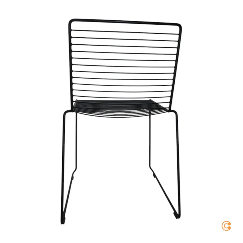 B-Ware HAY Hee Stuhl schwarz pulverbeschichtet Lehnstuhl Stahl Outdoor SIEHE TEXT/FOTO