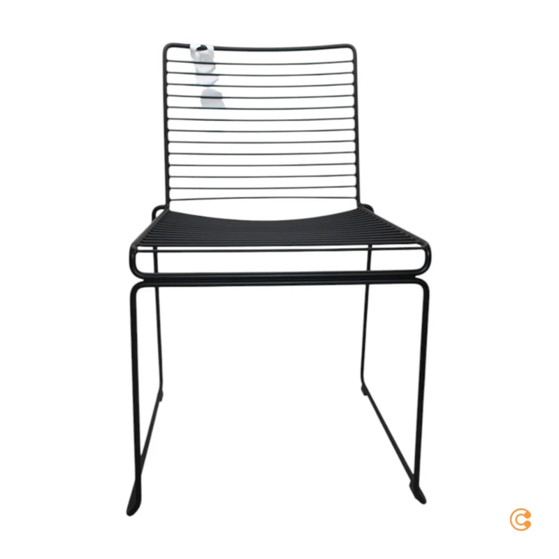 B-Ware HAY Hee Stuhl schwarz pulverbeschichtet Lehnstuhl Stahl Outdoor SIEHE TEXT/FOTO