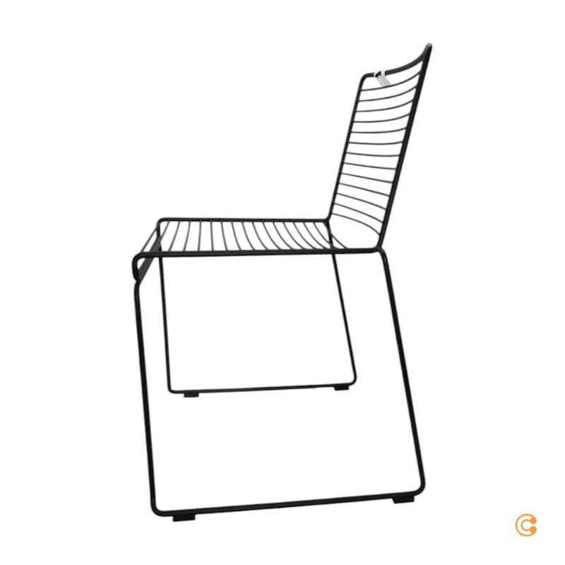 B-Ware HAY Hee Stuhl schwarz pulverbeschichtet Lehnstuhl Stahl Outdoor SIEHE TEXT/FOTO