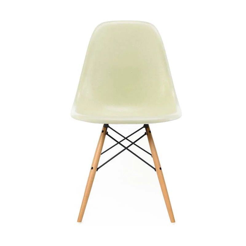 B-Ware Vitra Eames Fiberglass Side Chair DSW Ahorn gelb Eames parchment SIEHE TEXT/FOTO