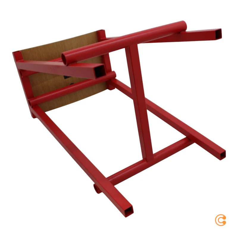 B-Ware HAY Taburete 8 Barhocker Hocker Eiche signalrot niedrig 65cm SIEHE TEXT/FOTO