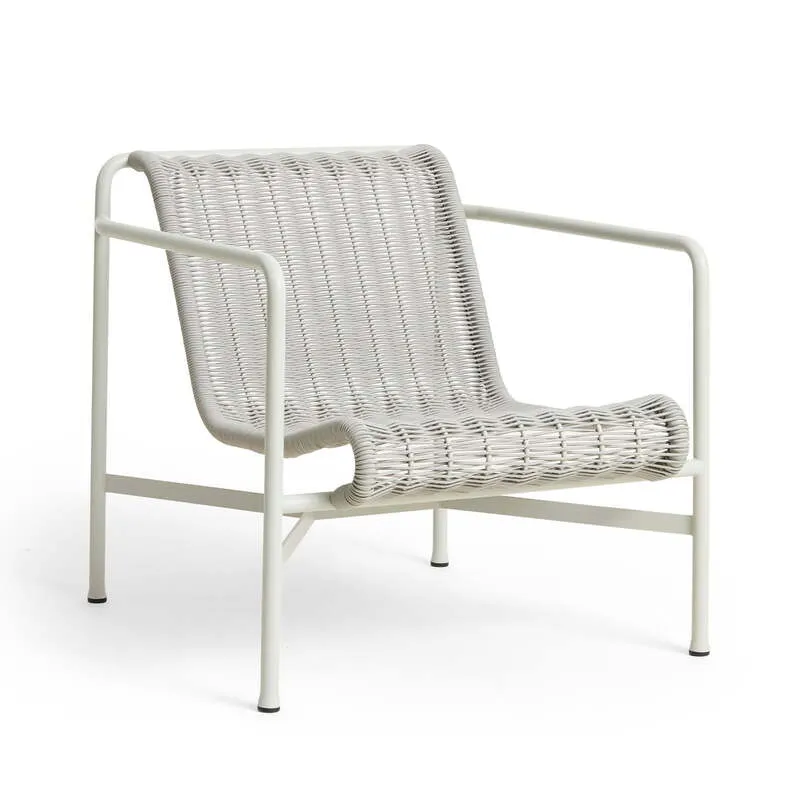 B-Ware HAY Lounge Sessel Stuhl Gartenstuhl Palissade Cord sky grey SIEHE TEXT/FOTOS