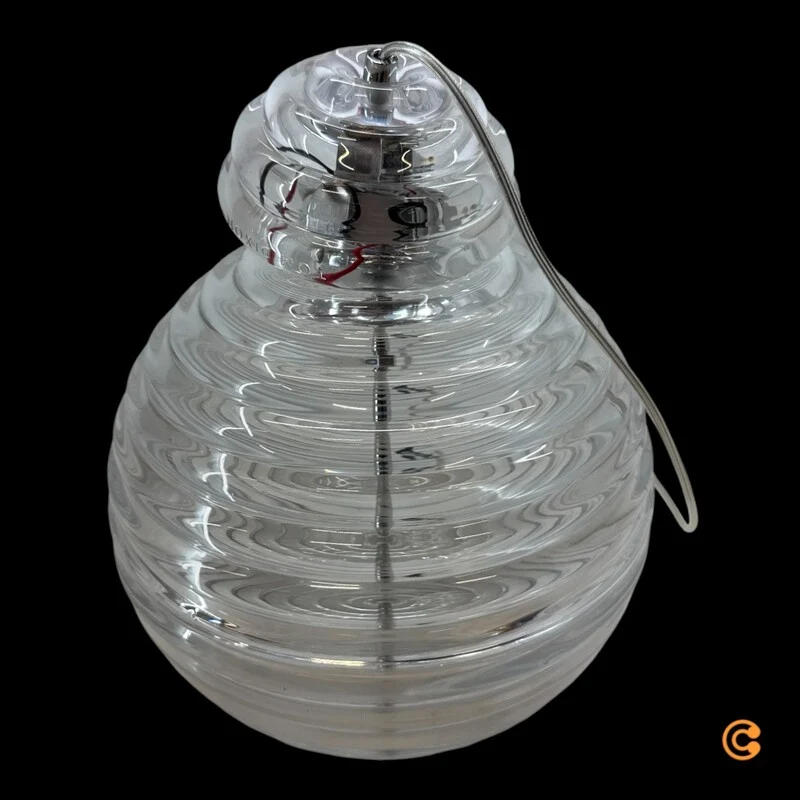 B-Ware Tom Dixon Press LED Pendelleuchte Hängelampe Sphere klar Beleuchtung Glas Lampe