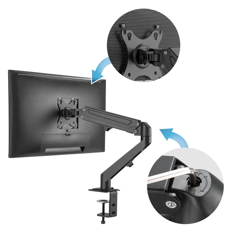 Monitor Halterung für 17-27 Zoll LCD LED Bildschirm VESA 75/100 mm