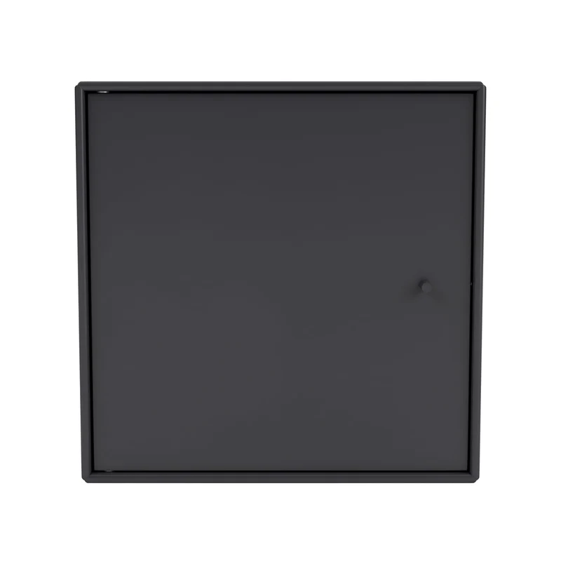 B-Ware Montana - Mini Regalmodul mit Tür anthrazit Aufbewahrung Regal Modul Regalfach