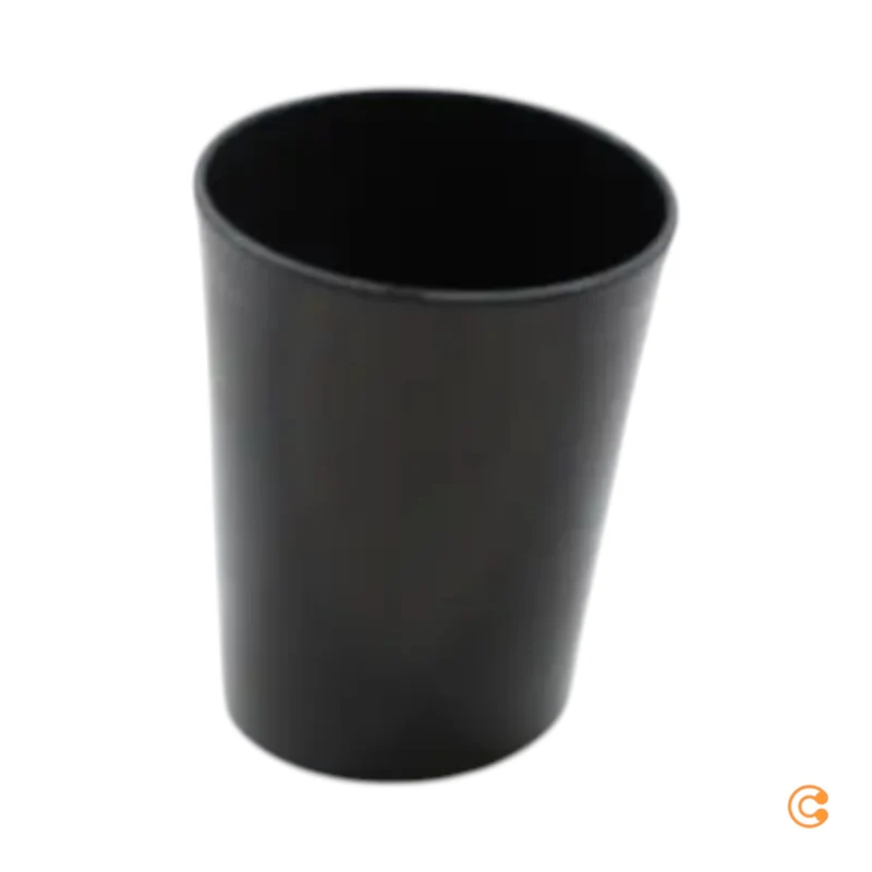 B-Ware Papierkorb Mülleimer Danese Milano Attesa schwarz Polypropylen SIEHE TEXT/FOTO