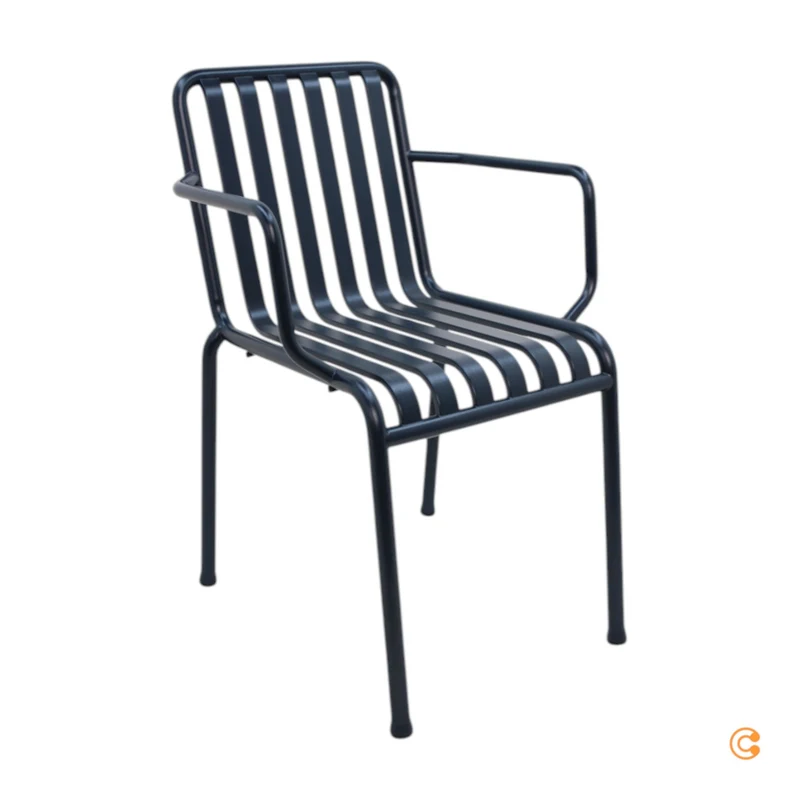 B-Ware HAY Gartenstuhl Stuhl Armlehnenstuhl deep blue Exklusive Edition SIEHE TEXT/FOTO