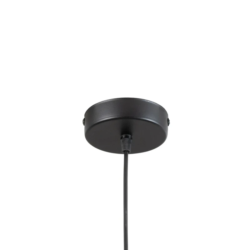 B-Ware Lantern Pendelleuchte Hängelampe Schwarz Gold Stoff E27