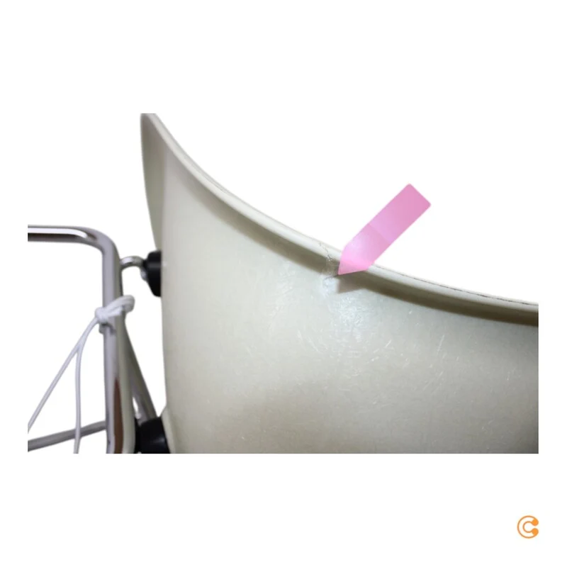 B-Ware Vitra Barstuhl Hocker Sitz Eames Fiberglass hoch verchromt SIEHE TEXT/FOTO