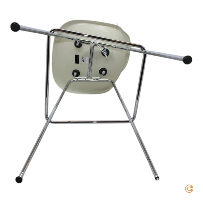 B-Ware Vitra Barstuhl Hocker Sitz Eames Fiberglass hoch verchromt SIEHE TEXT/FOTO