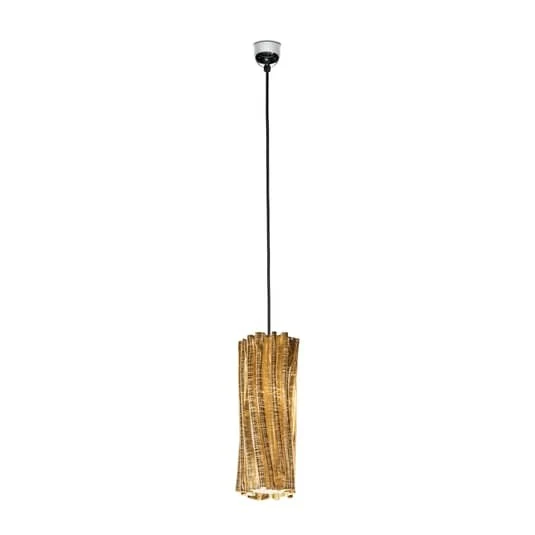 B-Ware Slamp Accordéon Vertical Hängeleuchte Deckenlampe Pendelleuchte E14 gold schwarz