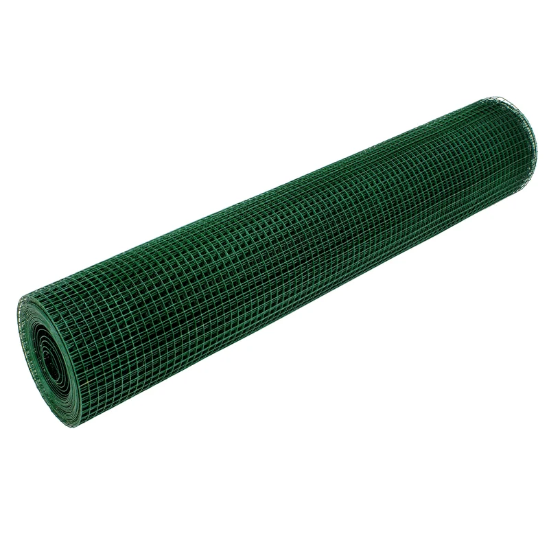 Volierendraht Grün aus verzinktem Stahl 1x10m Drahtstärke 1,05mm Maschenweite 19x19mm