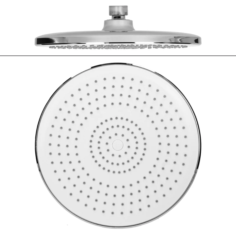 Duschsystem Silber aus Edelstahl rund