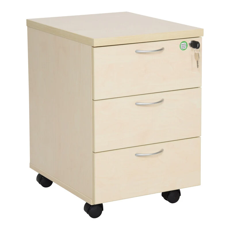 B-Ware STIER Rollcontainer Bürocontainer 3 Schubladen Ahorn Schrank SIEHE TEXT/FOTO