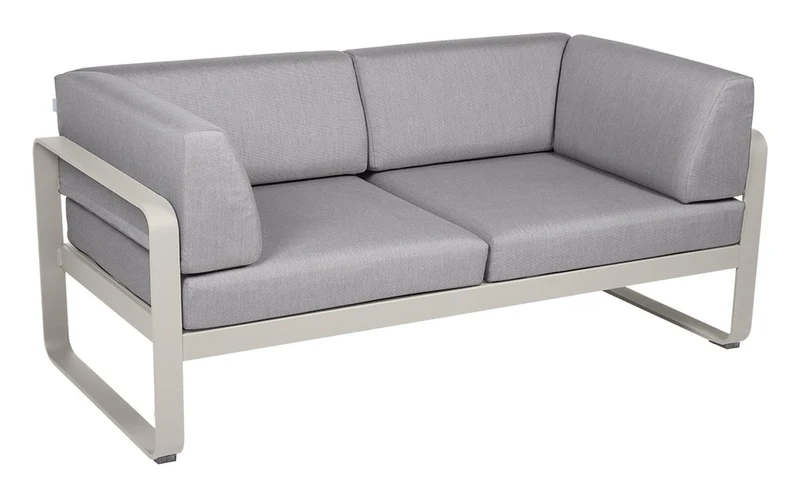 D-Ware Fermob Bellevie Clubsofa Zweisitzer Gartenmöbel lehmgrau Outdoor DEFEKTWARE