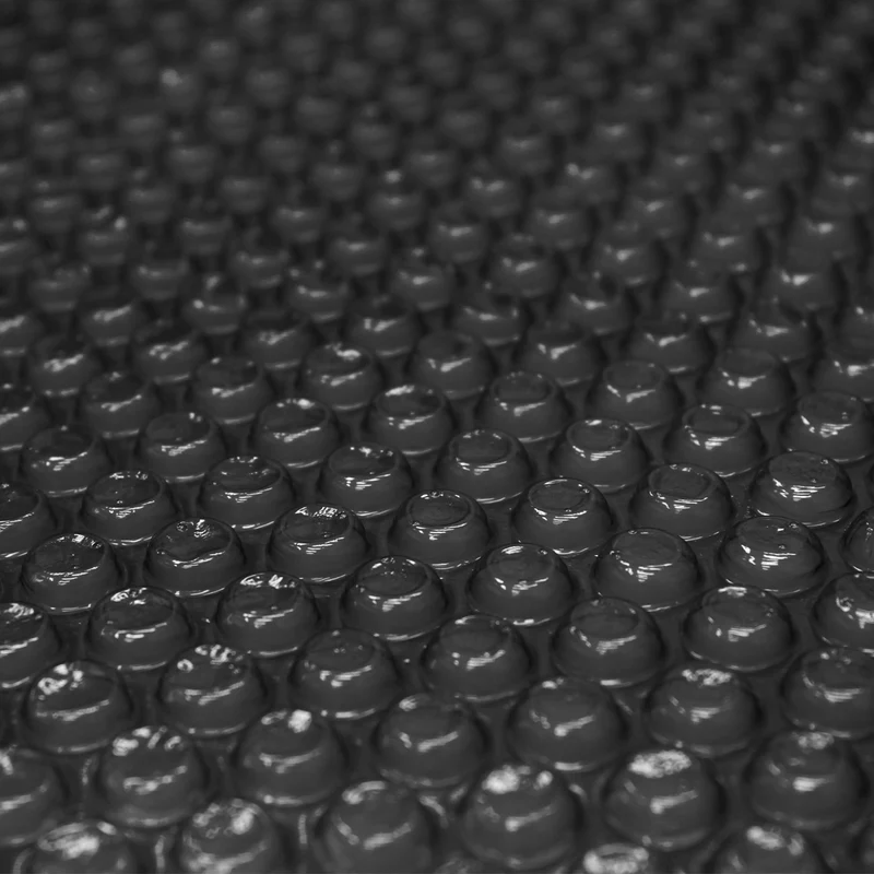 Pool Solarfolie Eckig 8x5 m 400µm Schwarz aus PE-Folie mit Luftkammern