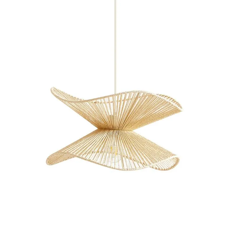 B-Ware Lindby Pendelleuchte Hängeleuchte Valdorin LED Lampe dimmbar beige Ø40cm 80W