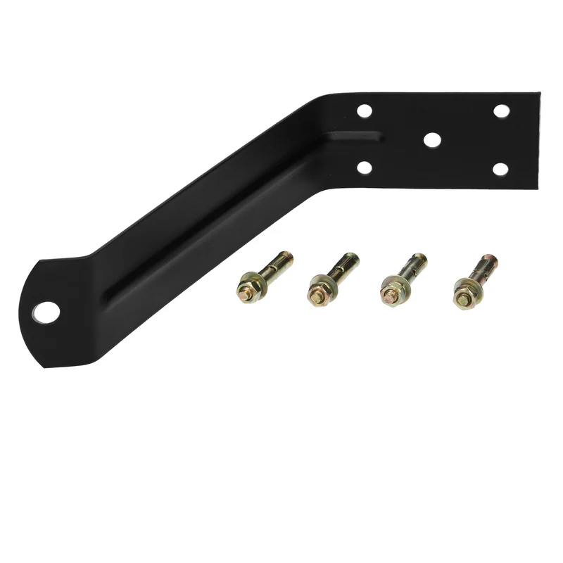Verkehrsspiegel Schwarz Ø 30 cm mit Halterung