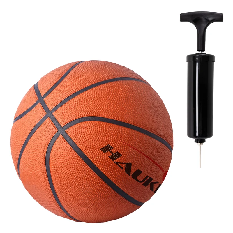 Basketballkorb Set mit Ständer Rot aus Stahl Hauki