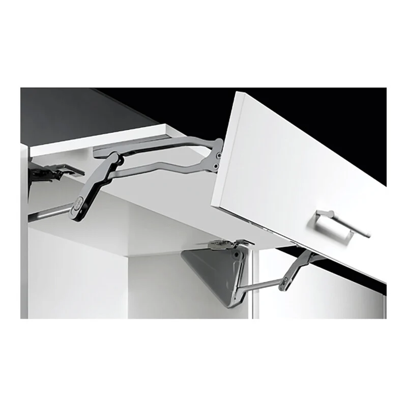 B-Ware HETTICH Möbel-Hochfaltbeschlag Lift Advanced HF 9079607 Aluminium grau