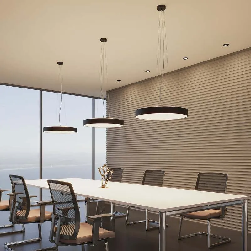 B-Ware Arcchio Pendelleuchte Hängeleuchte Vanida LED dimmbar schwarz 3000K Ø60cm