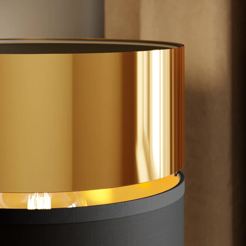 B-Ware Euluna Wandleuchte Hilton schwarz gold LED-Leselicht Wandleuchte Wandlicht 764