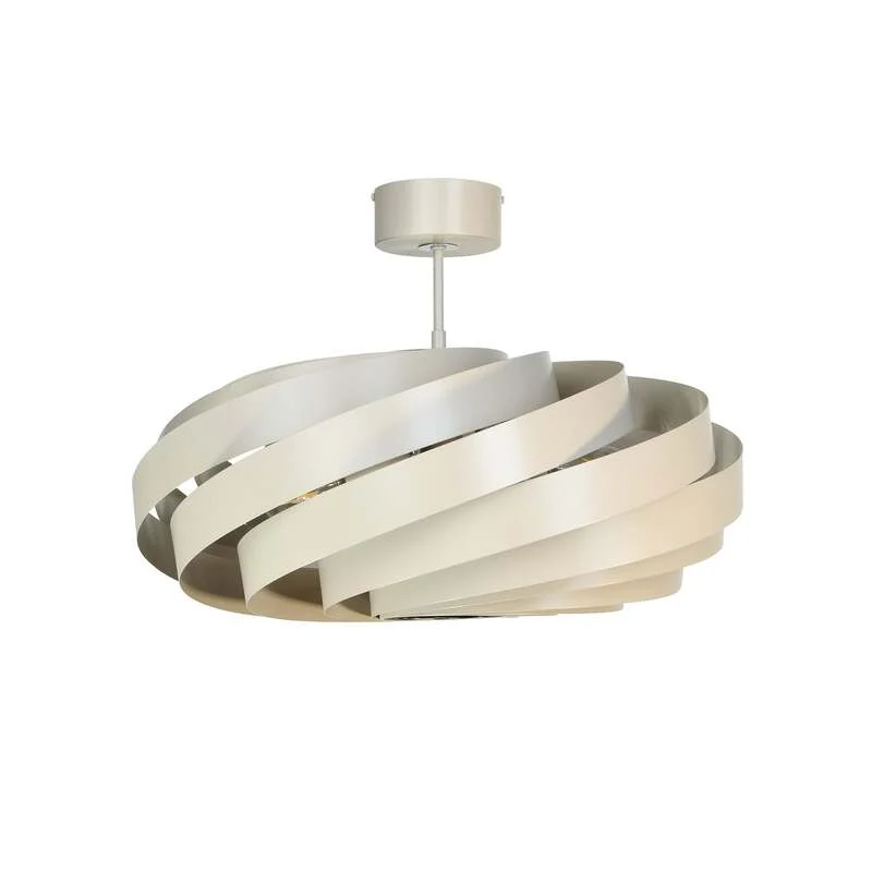 B-Ware Euluna Deckenleuchte Vento LED Lampe dimmbar beige Ø60cm 4-flammig Metall 40cm