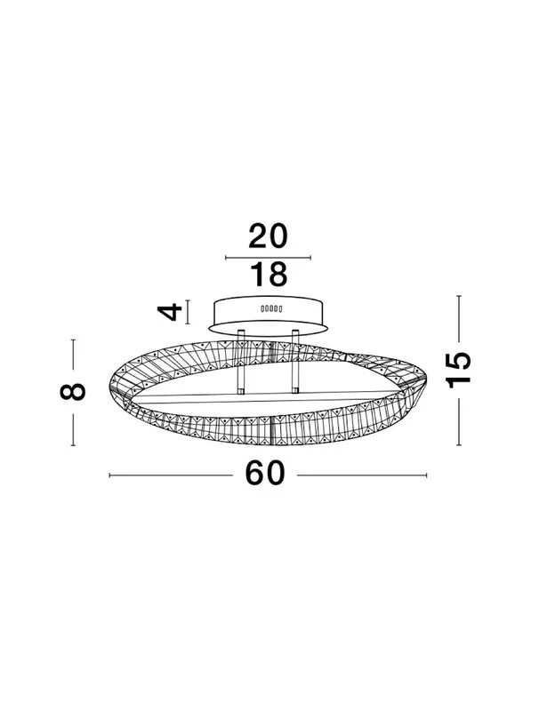 B-Ware Nova Luce Deckenleuchte Deckenlampe AURELIA LED Gold Neutralweiß dimmbar Ø 60 cm