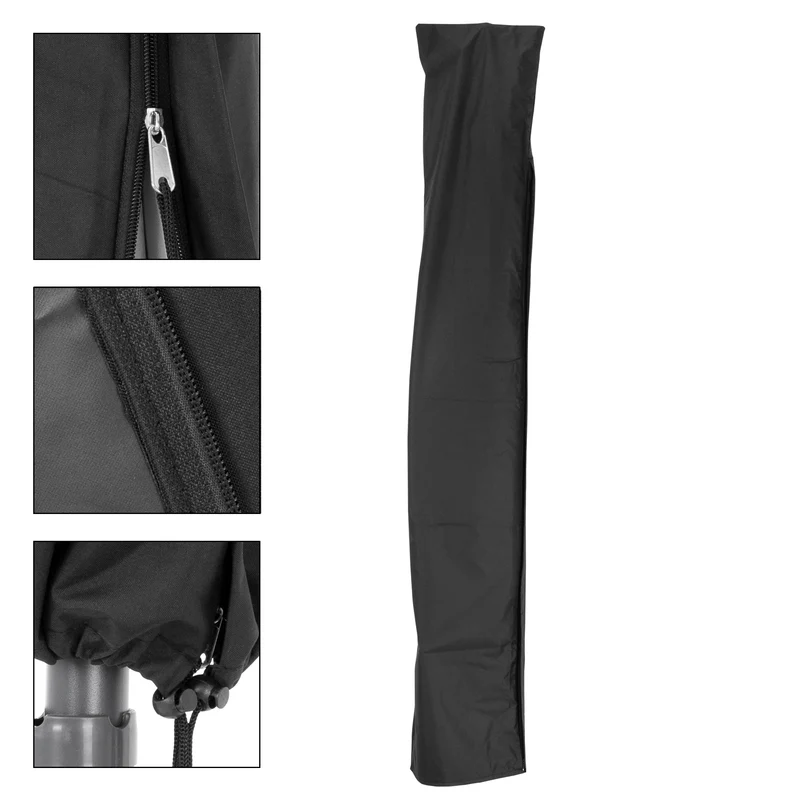Sonnenschirm mit Kurbel und Abdeckung inkl. Ständer Ø 300 cm Hellgrün aus Polyester und Aluminium