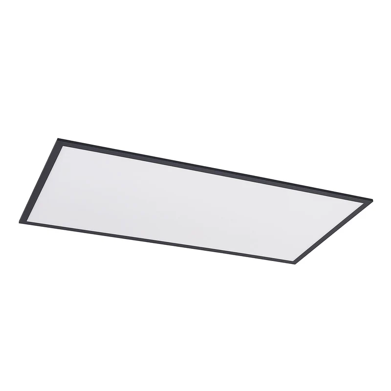 B-Ware Lindby Deckenleuchte Panel LED Lampe Leuchte Aluminium Kunststoff schwarz dimmba