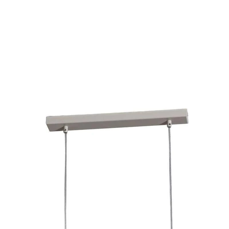 B-Ware SIGMA Hängeleuchte Pendelleuchte Rif 2 Hängeleuchte taupe 2-flammig linear Stahl