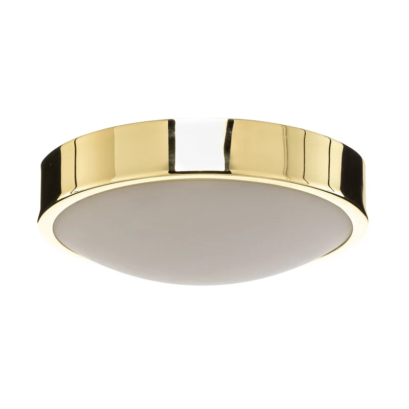 B-Ware Deckenleuchte Jaris Deckenlampe Glas Leuchte Lampe Gold dimmbar E27 LED Ø 26 cm