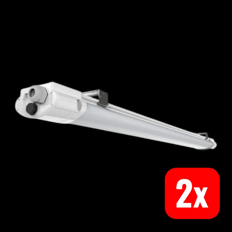 2x B-Ware lichtline Faro X3 LED Feuchtraumleuchte Wannenlampe Neutralweiß 23W 80cm 2 STÜCK