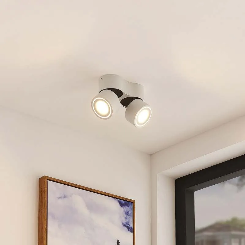 B-Ware Arcchio Deckenstrahler Rotari LED Strahler dimmbar 2-flg warmweiß 1362lm weiß