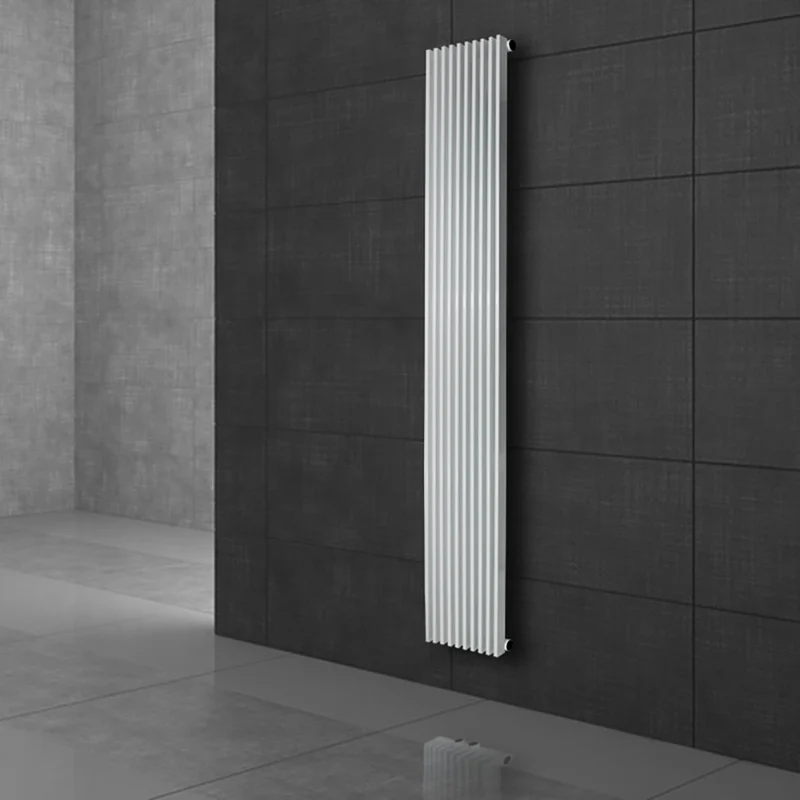 Badheizkörper Tilbrook 145x2000 mm Weiß mit Universale Anschlussgarnitur